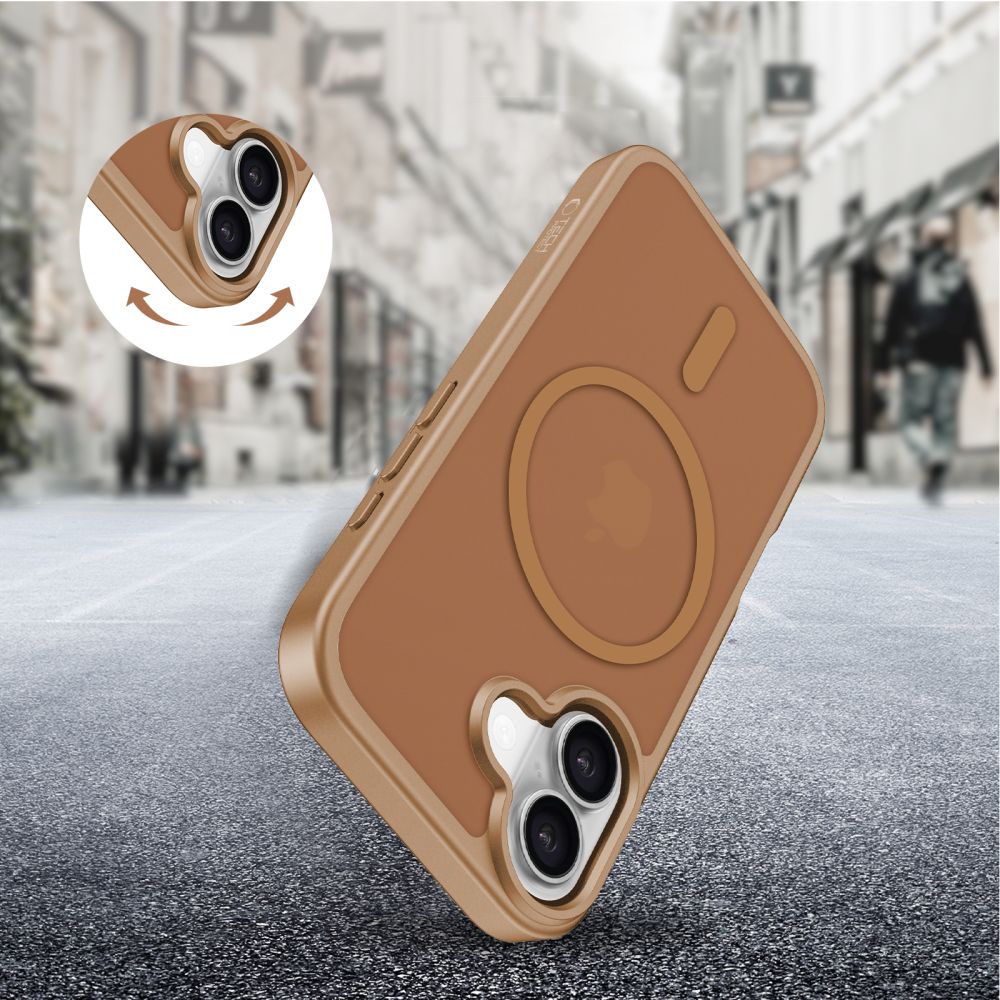 iTok webáruház - Tech-Protect Tech-Protect BasicMag MagSafe tok iPhone 17-hez (barna) 6 Tech-Protect BasicMag MagSafe Case for iPhone 17 (barna)