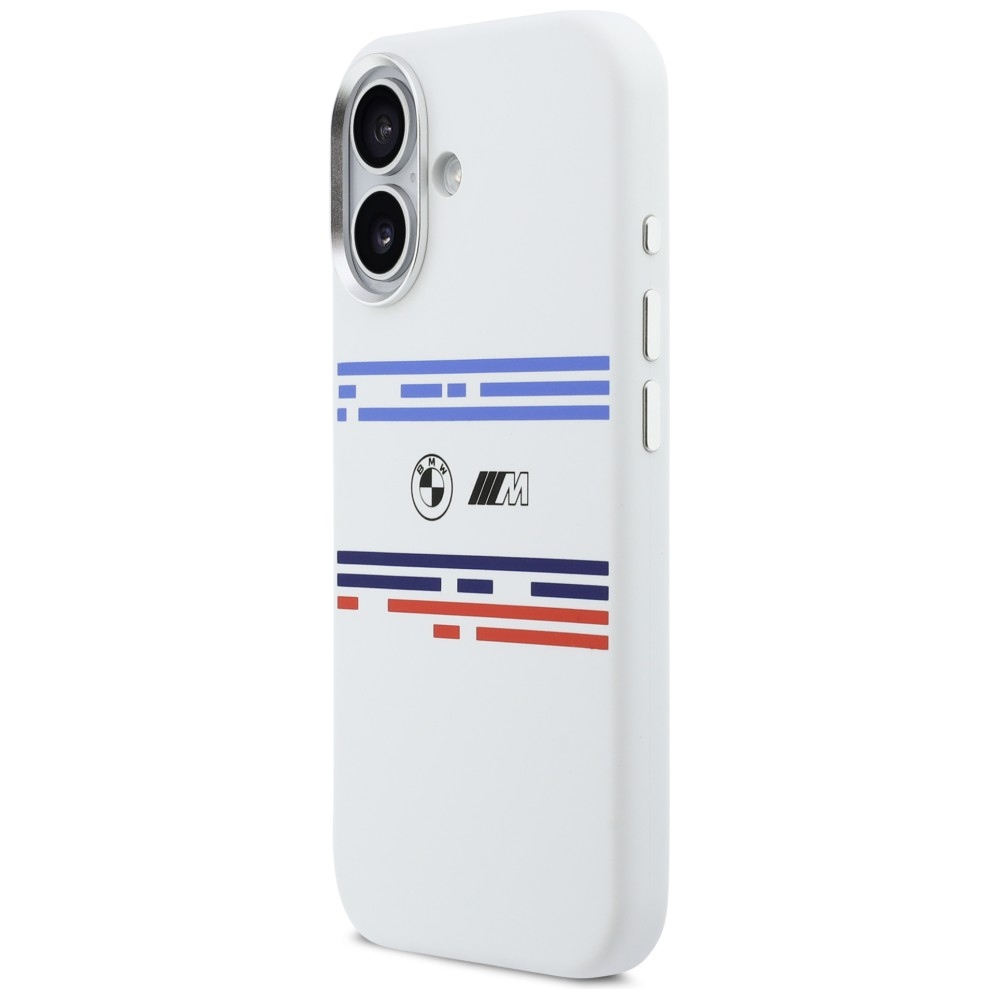 iTok webáruház - BMW BMW M Silicon Horizontal Line MagSafe tok iPhone 17-hez (fehér) 2 BMW M Silicon Horizontal Line MagSafe Case for iPhone 17 (fehér)