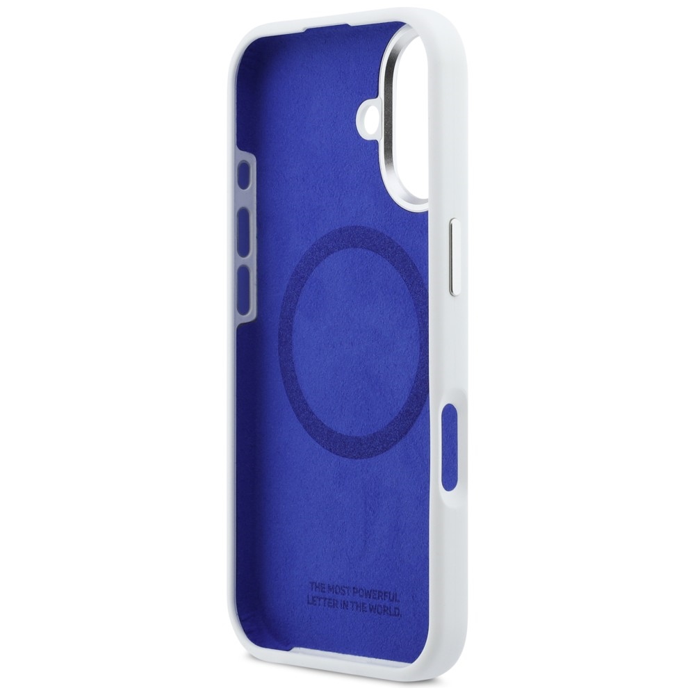 iTok webáruház - BMW BMW M Silicon Horizontal Line MagSafe tok iPhone 17-hez (fehér) 7 BMW M Silicon Horizontal Line MagSafe Case for iPhone 17 (fehér)