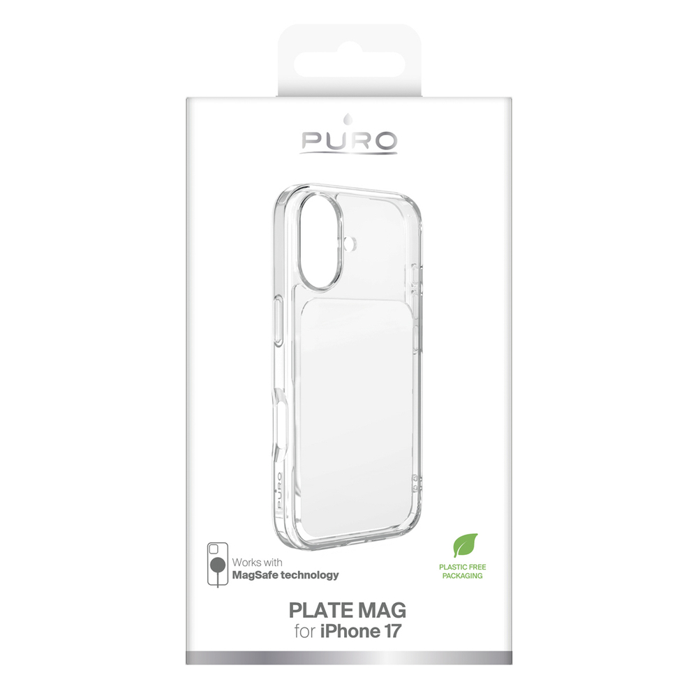 iTok webáruház - Puro Puro Plate Mag tok iPhone 17-hez, MagSafe-kompatibilis (fehér) 2 Puro Plate Mag Case for iPhone 17 Compatible with MagSafe (fehér)
