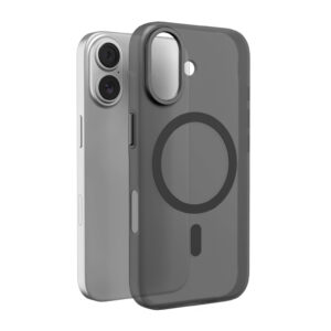 Puro Lightfeel tok iPhone 17 készülékhez, MagSafe-kompatibilis (átlátszó és fekete)