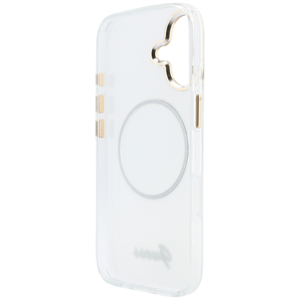 iTok webáruház - Guess Guess IML Gradient Script Metal MagSafe tok iPhone 17-hez (fehér) 7 Guess IML Gradient Script Metal MagSafe Case for iPhone 17 (fehér)