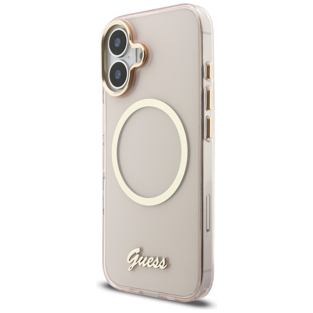 iTok webáruház - Guess Guess IML Script Metal MagSafe tok iPhone 17-hez (rózsaszín) 2 Guess IML Script Metal MagSafe Case for iPhone 17 (rózsaszín)