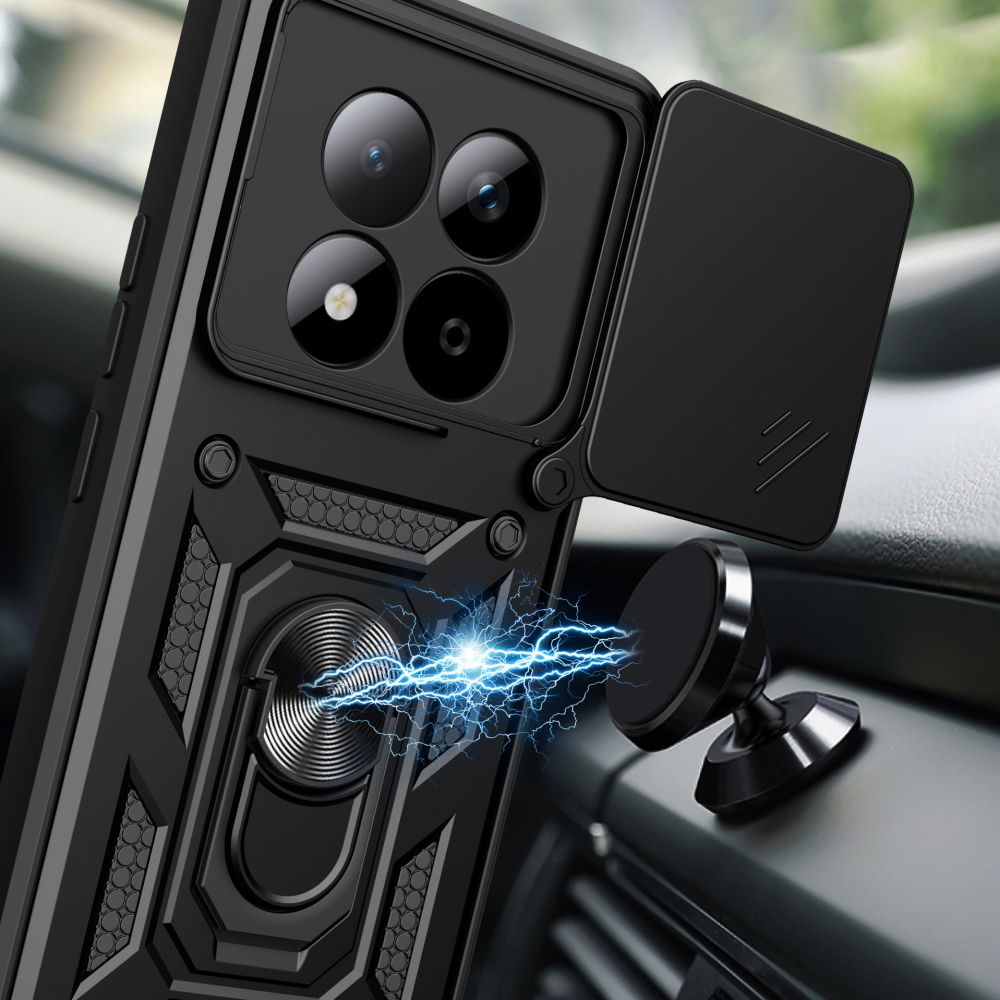 iTok webáruház - Tech-Protect Tech-Protect CamShield Pro tok Xiaomi Redmi Note 15 Pro 5G-hez (fekete) 4 Tech-Protect CamShield Pro Case for Xiaomi Redmi Note 15 Pro 5G (fekete)