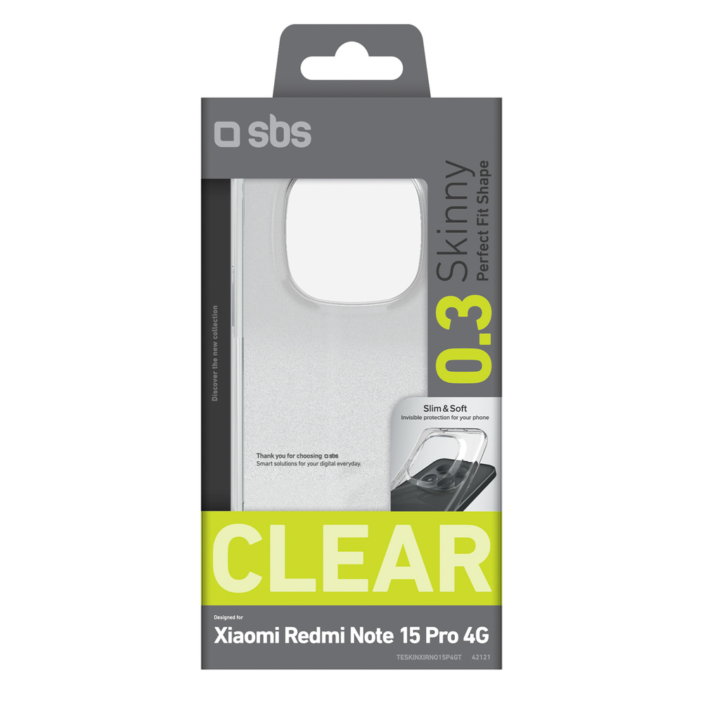 iTok webáruház - SBS SBS Skinny Cover tok Xiaomi Redmi Note 15 Pro 4G (átlátszó) 2 SBS Skinny Cover for Xiaomi Redmi Note 15 Pro 4G (átlátszó)