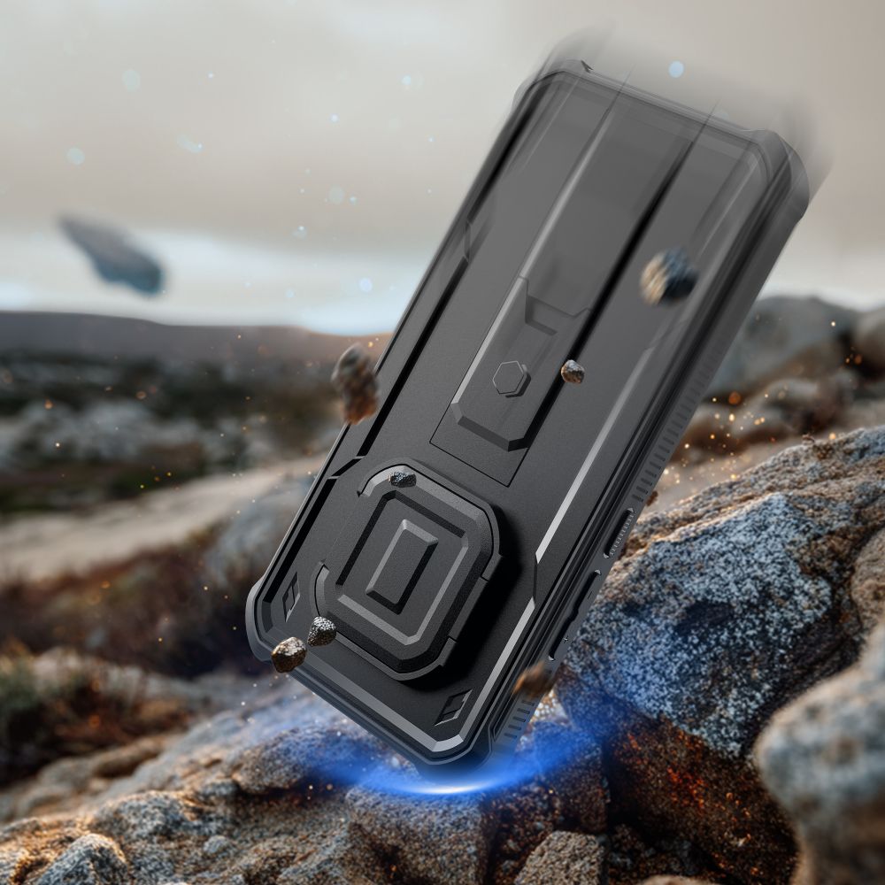 iTok webáruház - Tech-Protect Tech-Protect Kevlar Cam+ 2 részes tok Xiaomi Redmi Note 15 Pro 5G készülékhez (fekete) 4 Tech-Protect Kevlar Cam+ 2-set case for Xiaomi Redmi Note 15 Pro 5G (fekete)