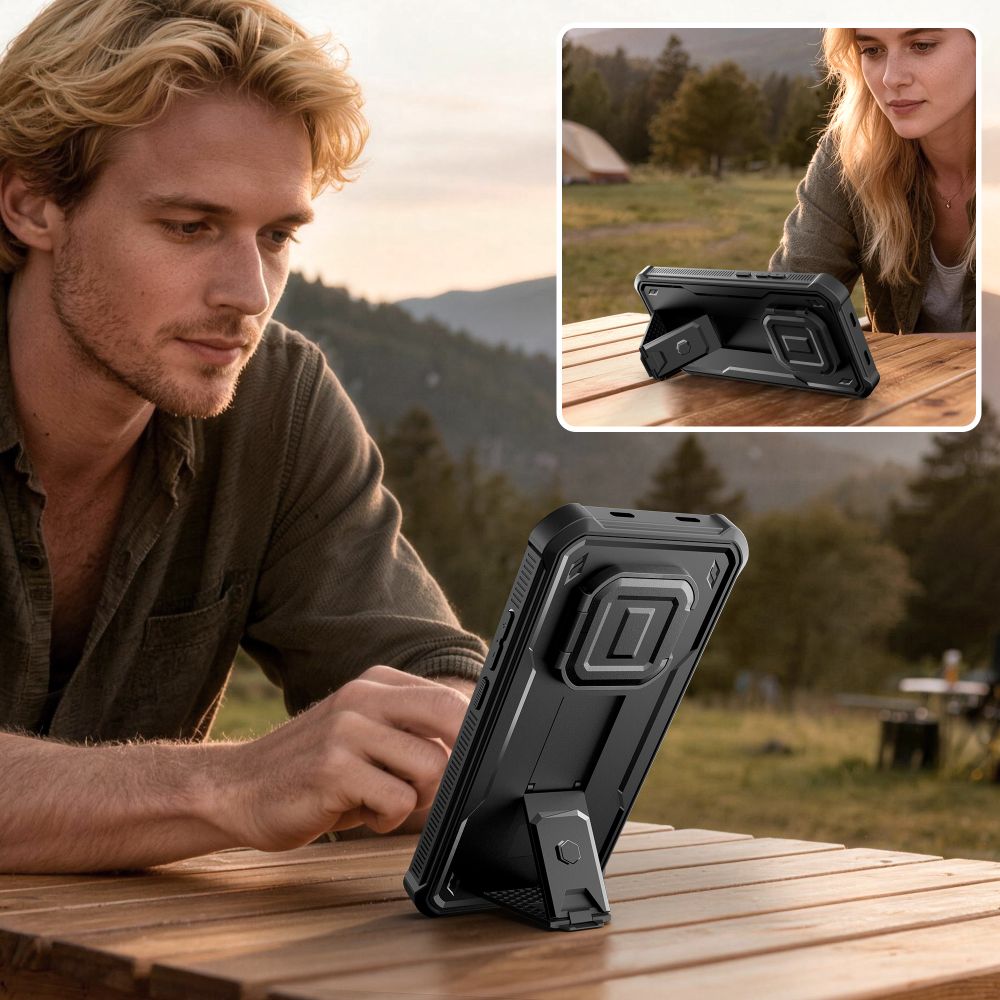 iTok webáruház - Tech-Protect Tech-Protect Kevlar Cam+ 2 részes tok Xiaomi Redmi Note 15 Pro 5G készülékhez (fekete) 6 Tech-Protect Kevlar Cam+ 2-set case for Xiaomi Redmi Note 15 Pro 5G (fekete)