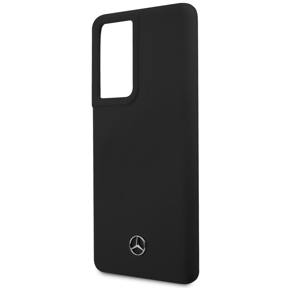 iTok webáruház - Mercedes Mercedes szilikon tok Samsung Galaxy S21 Ultra készülékhez (fekete) 6 Mercedes Silicone Line Case for Samsung Galaxy S21 Ultra (fekete)