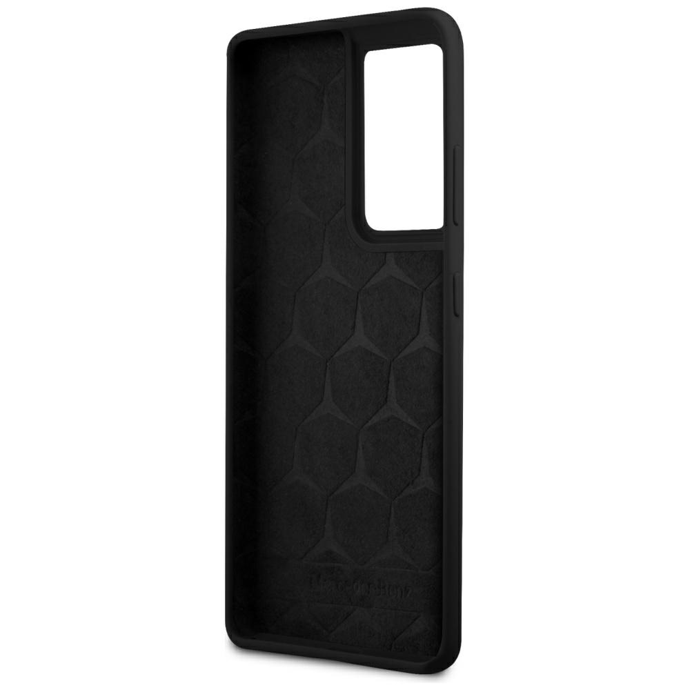 iTok webáruház - Mercedes Mercedes szilikon tok Samsung Galaxy S21 Ultra készülékhez (fekete) 7 Mercedes Silicone Line Case for Samsung Galaxy S21 Ultra (fekete)