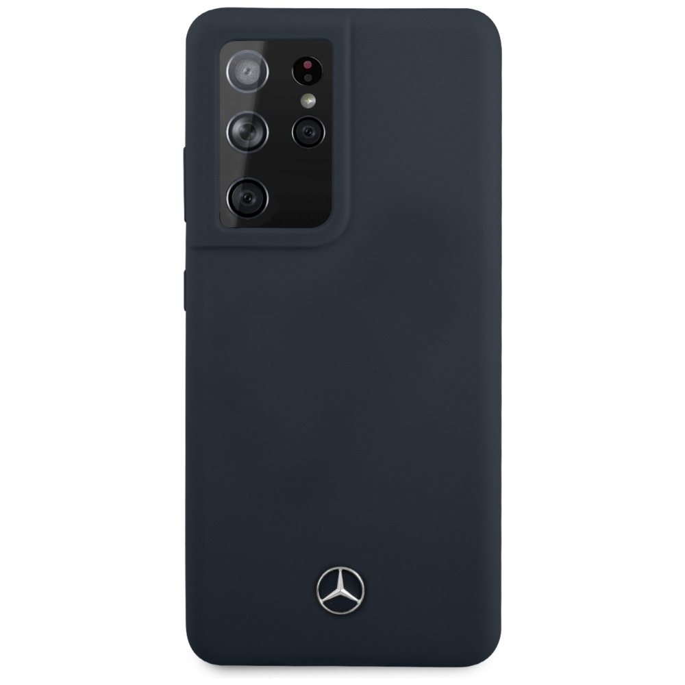 iTok webáruház - Mercedes Mercedes Silicone Line szilikon tok Samsung Galaxy S21 Ultra (kék) 3 Mercedes Silicone Line Case for Samsung Galaxy S21 Ultra (kék)