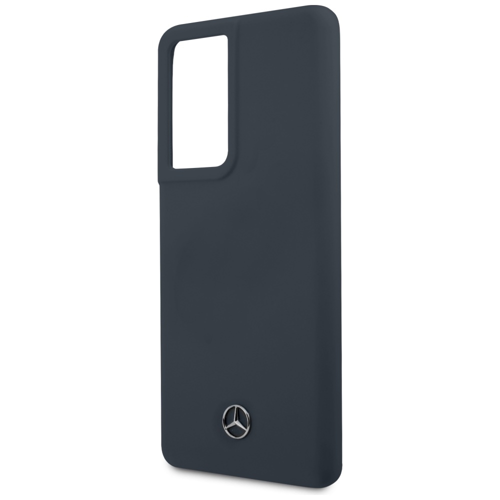 iTok webáruház - Mercedes Mercedes Silicone Line szilikon tok Samsung Galaxy S21 Ultra (kék) 6 Mercedes Silicone Line Case for Samsung Galaxy S21 Ultra (kék)