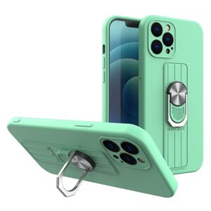 Ring Case szilikon tok Samsung Galaxy S21 Ultra 5G készülékhez, menta