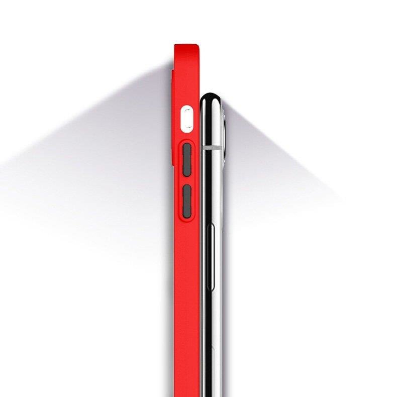 iTok webáruház - Samsung Milky Case szilikon tok Samsung Galaxy S21 Ultra 5G készülékhez, piros 7 Milky Case silicone flexible translucent case for Samsung Galaxy S21 Ultra 5G red