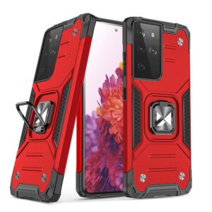Wozinsky Ring Armor tok Samsung Galaxy S22 Ultra – piros