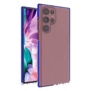 Spring Case tok Samsung Galaxy S22 Ultra készülékhez – sötétkék