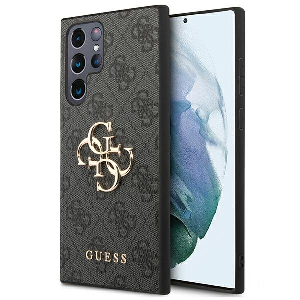 iTok webáruház - Samsung Guess GUHCS22L4GMGGR S908 S22 Ultra szürke kemény tok 4G Big Metal Logo 1 Guess GUHCS22L4GMGGR S908 S22 Ultra szary/grey hardcase 4G Big Metal Logo