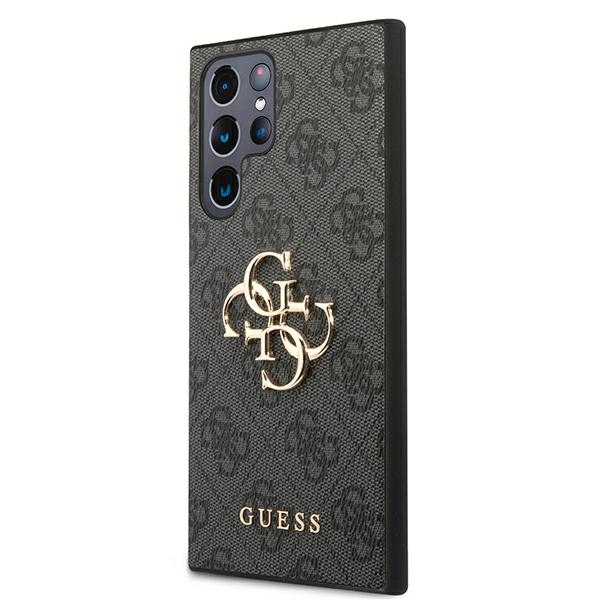 iTok webáruház - Samsung Guess GUHCS22L4GMGGR S908 S22 Ultra szürke kemény tok 4G Big Metal Logo 2 Guess GUHCS22L4GMGGR S908 S22 Ultra szary/grey hardcase 4G Big Metal Logo