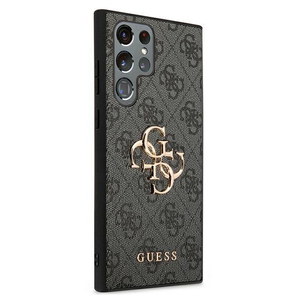 iTok webáruház - Samsung Guess GUHCS22L4GMGGR S908 S22 Ultra szürke kemény tok 4G Big Metal Logo 4 Guess GUHCS22L4GMGGR S908 S22 Ultra szary/grey hardcase 4G Big Metal Logo