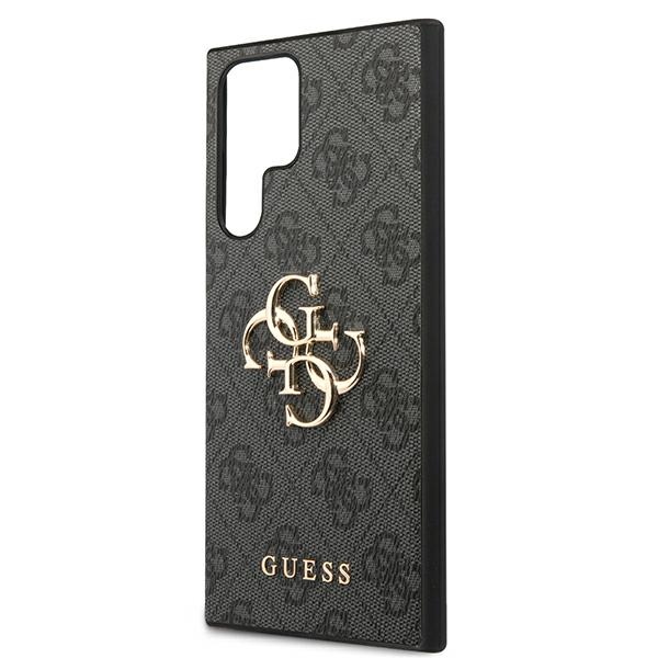 iTok webáruház - Samsung Guess GUHCS22L4GMGGR S908 S22 Ultra szürke kemény tok 4G Big Metal Logo 6 Guess GUHCS22L4GMGGR S908 S22 Ultra szary/grey hardcase 4G Big Metal Logo