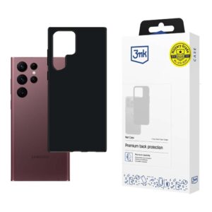 3mk Matt Case Sam S908 S22 Ultra tok – fekete / fekete