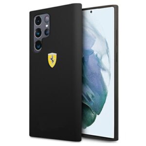 Ferrari FESSIHCS22LBK S22 Ultra S908 fekete szilikon tok