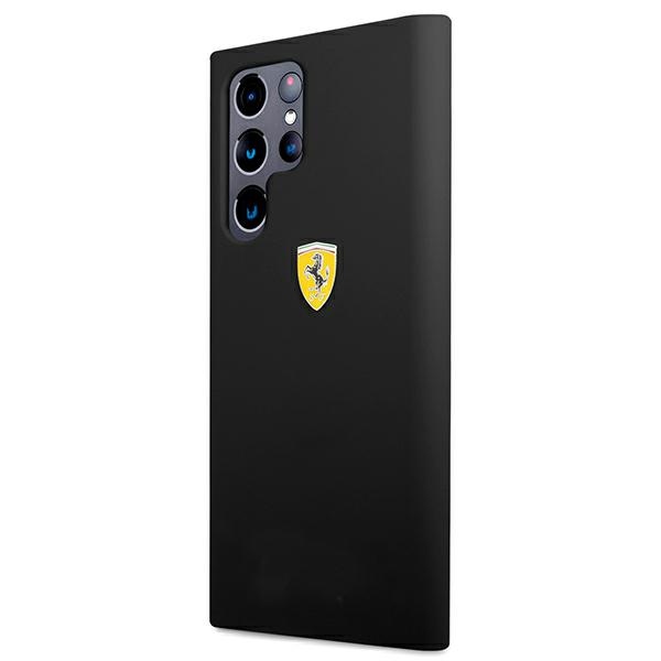 iTok webáruház - Ferrari Ferrari FESSIHCS22LBK S22 Ultra S908 fekete szilikon tok 2 Ferrari FESSIHCS22LBK S22 Ultra S908 black/black hardcase On Track Silicone