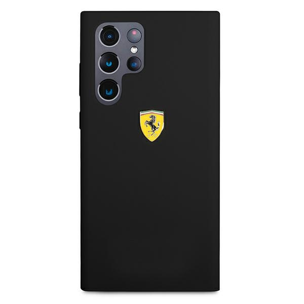 iTok webáruház - Ferrari Ferrari FESSIHCS22LBK S22 Ultra S908 fekete szilikon tok 3 Ferrari FESSIHCS22LBK S22 Ultra S908 black/black hardcase On Track Silicone