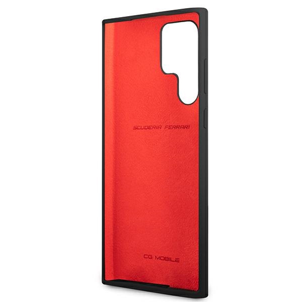 iTok webáruház - Ferrari Ferrari FESSIHCS22LBK S22 Ultra S908 fekete szilikon tok 7 Ferrari FESSIHCS22LBK S22 Ultra S908 black/black hardcase On Track Silicone