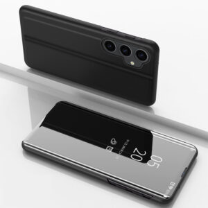 Samsung Galaxy S23 FE Clear View Case fekete flip tok (fekete)