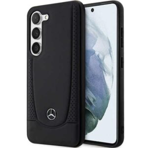 Mercedes-Benz Leather Urban tok Samsung Galaxy S23 FE (fekete)