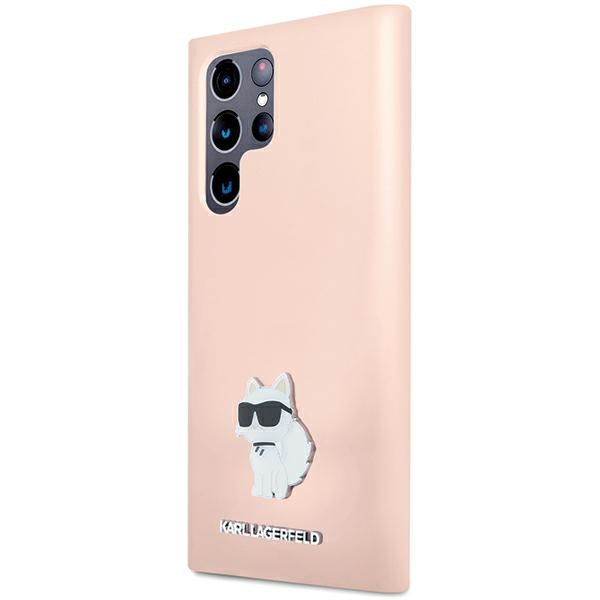 iTok webáruház - Karl Lagerfeld Karl Lagerfeld Silicone Choupette Metal Pin case for Samsung Galaxy S23 Ultra (rózsaszín) 2 Karl Lagerfeld Silicone Choupette Metal Pin case for Samsung Galaxy S23 Ultra (rózsaszín)
