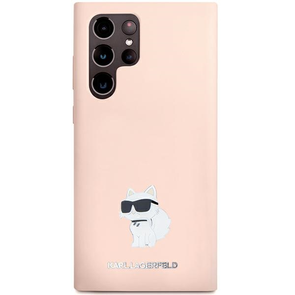 iTok webáruház - Karl Lagerfeld Karl Lagerfeld Silicone Choupette Metal Pin case for Samsung Galaxy S23 Ultra (rózsaszín) 3 Karl Lagerfeld Silicone Choupette Metal Pin case for Samsung Galaxy S23 Ultra (rózsaszín)