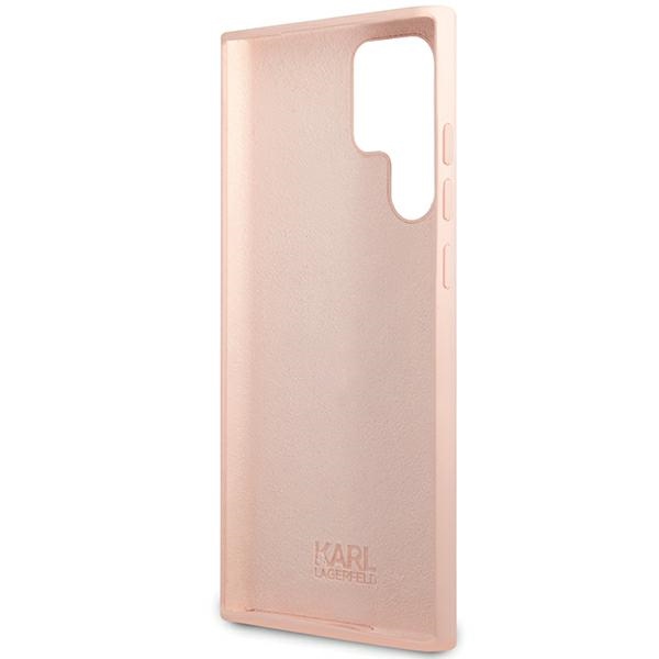 iTok webáruház - Karl Lagerfeld Karl Lagerfeld Silicone Choupette Metal Pin case for Samsung Galaxy S23 Ultra (rózsaszín) 7 Karl Lagerfeld Silicone Choupette Metal Pin case for Samsung Galaxy S23 Ultra (rózsaszín)