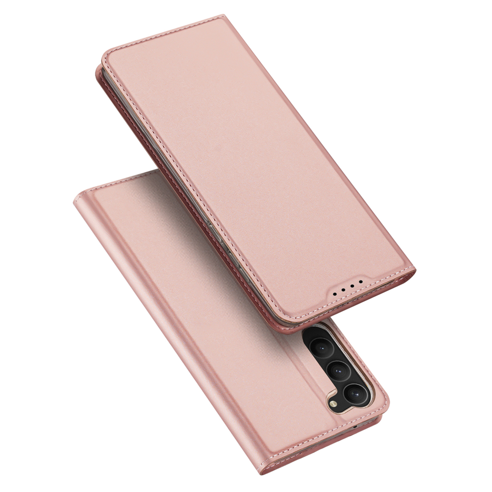 iTok webáruház - Dux Ducis Dux Ducis Skin Pro case for Samsung Galaxy S23+ flip cover card wallet stand pink 1 Dux Ducis Skin Pro case for Samsung Galaxy S23+ flip cover card wallet stand pink