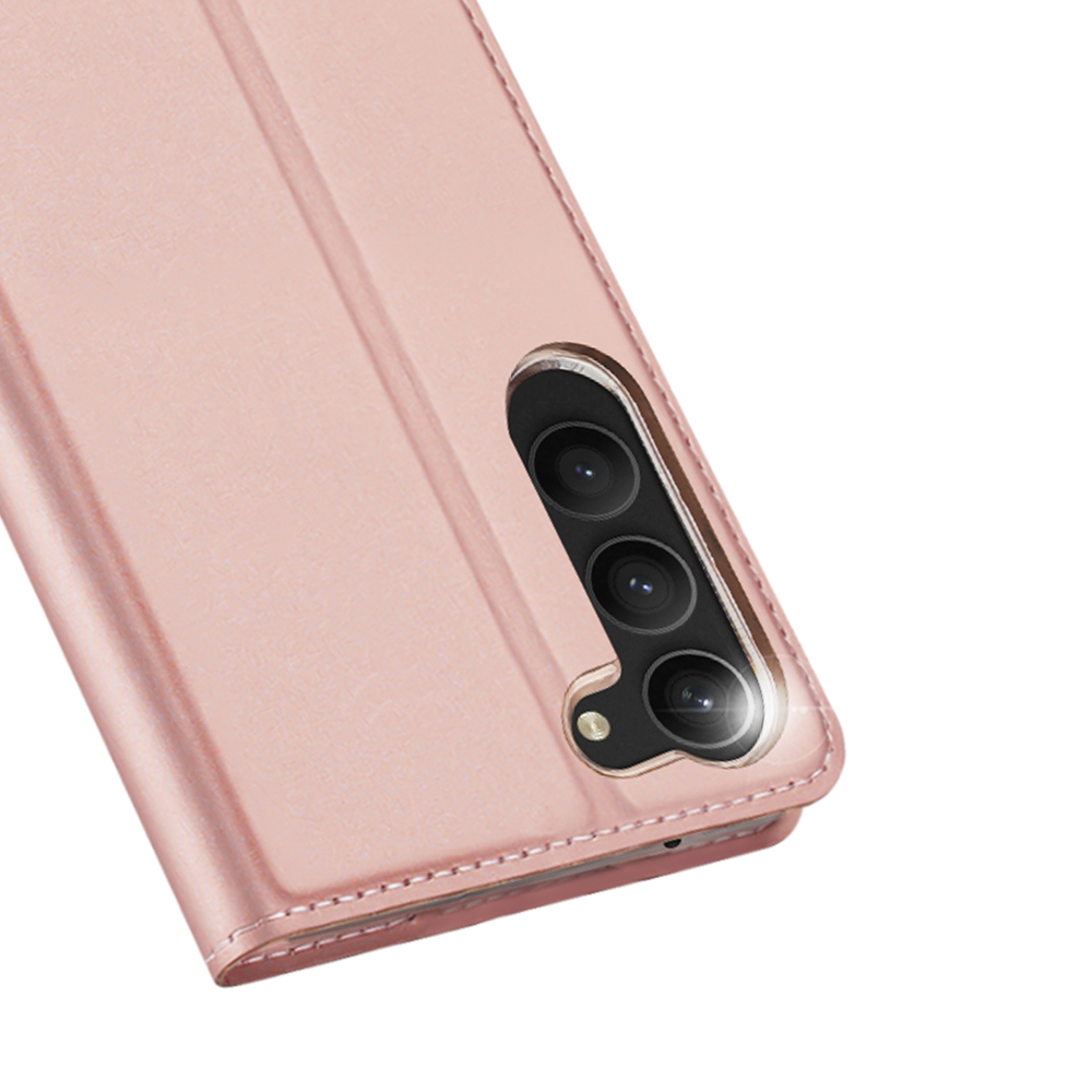 iTok webáruház - Dux Ducis Dux Ducis Skin Pro case for Samsung Galaxy S23+ flip cover card wallet stand pink 3 Dux Ducis Skin Pro case for Samsung Galaxy S23+ flip cover card wallet stand pink