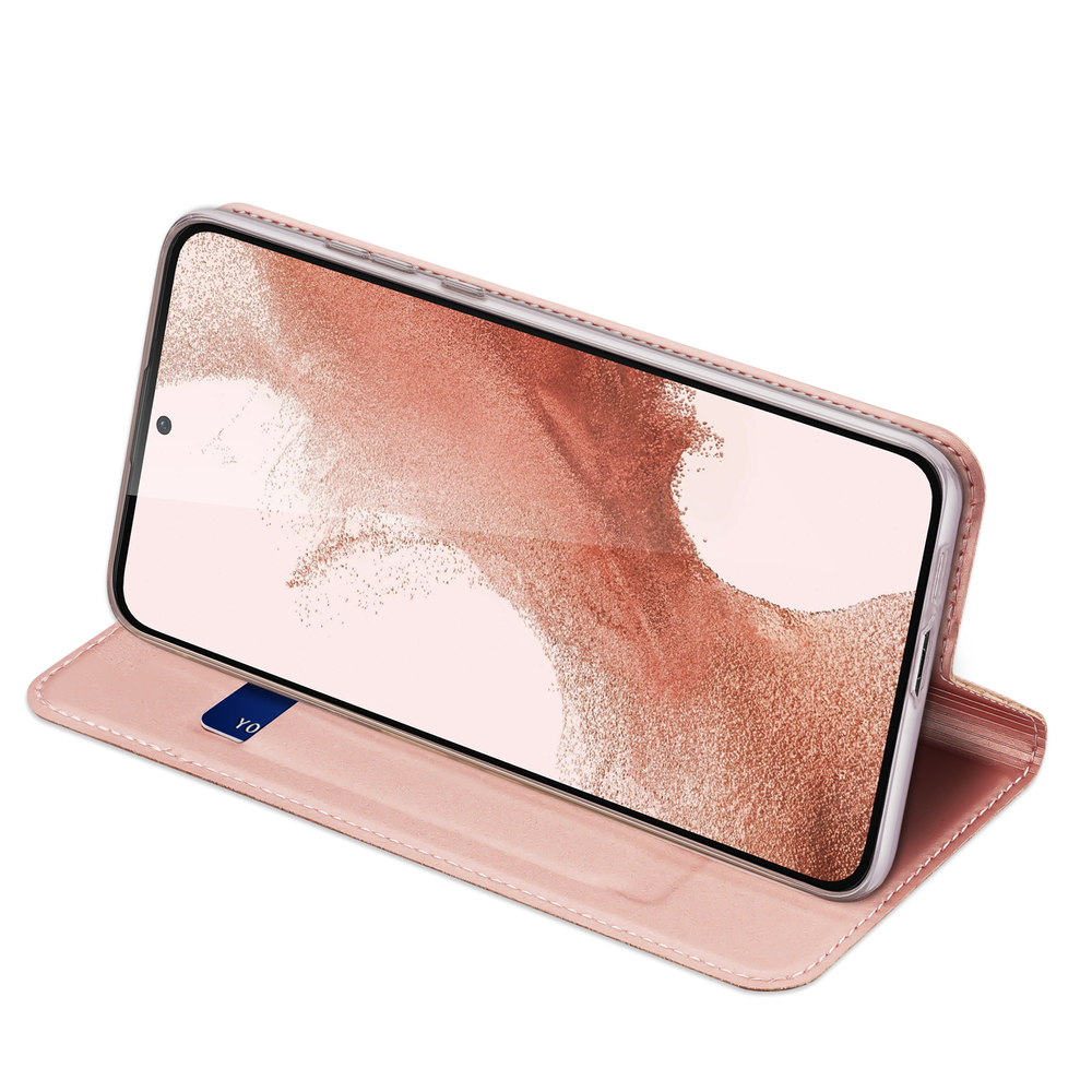 iTok webáruház - Dux Ducis Dux Ducis Skin Pro case for Samsung Galaxy S23+ flip cover card wallet stand pink 6 Dux Ducis Skin Pro case for Samsung Galaxy S23+ flip cover card wallet stand pink
