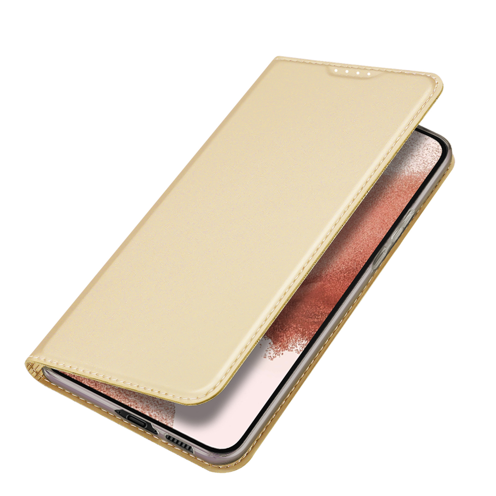 iTok webáruház - Dux Ducis Dux Ducis Skin Pro Case for Samsung Galaxy S23+ Flip Card Wallet Stand Gold 4 Dux Ducis Skin Pro Case for Samsung Galaxy S23+ Flip Card Wallet Stand Gold