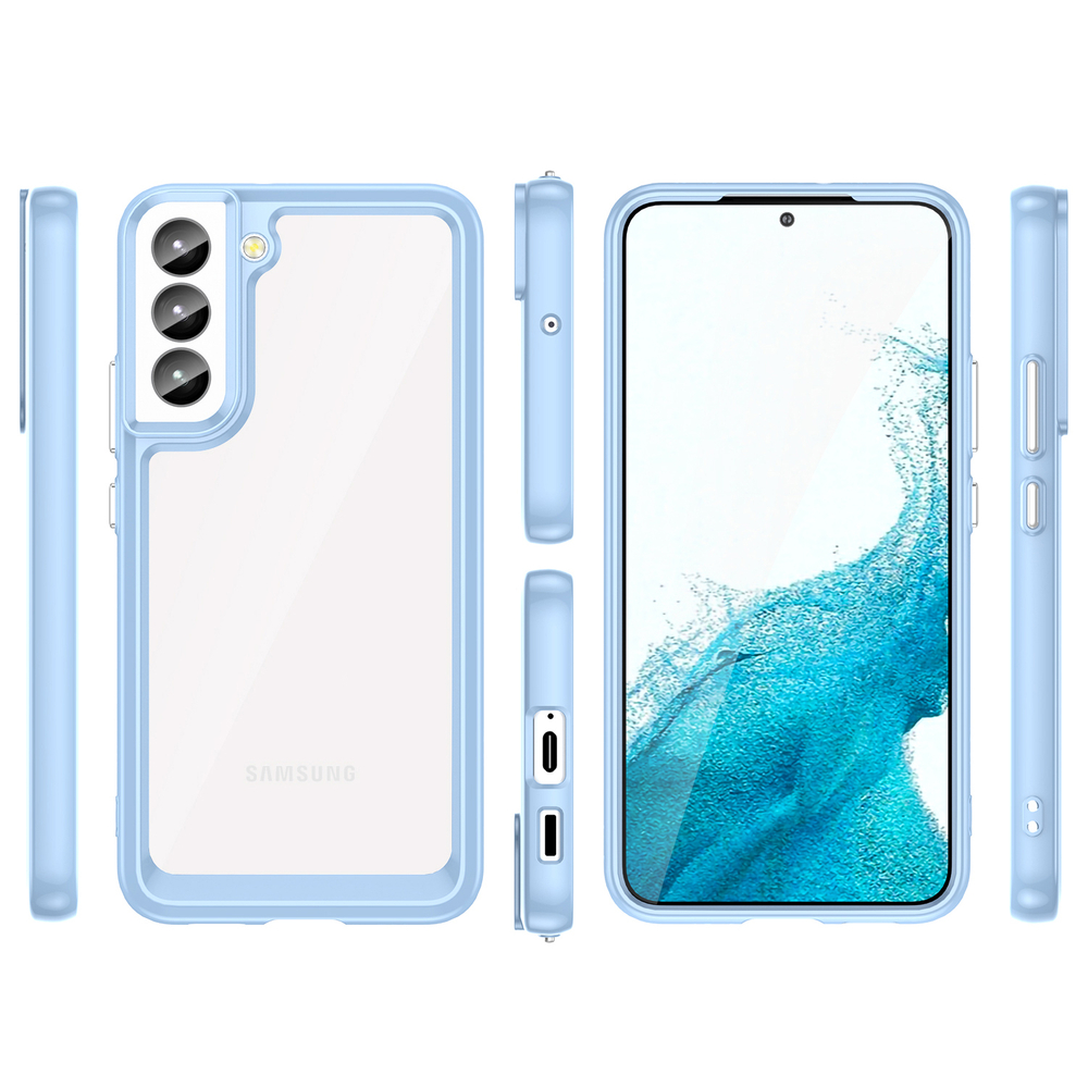 iTok webáruház - Samsung Outer Space Case for Samsung Galaxy S23+ cover with a flexible frame blue 2 Outer Space Case for Samsung Galaxy S23+ cover with a flexible frame blue