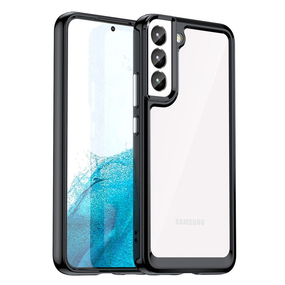 iTok webáruház - Samsung Outer Space Case for Samsung Galaxy S23+ cover with a flexible frame black 1 Outer Space Case for Samsung Galaxy S23+ cover with a flexible frame black