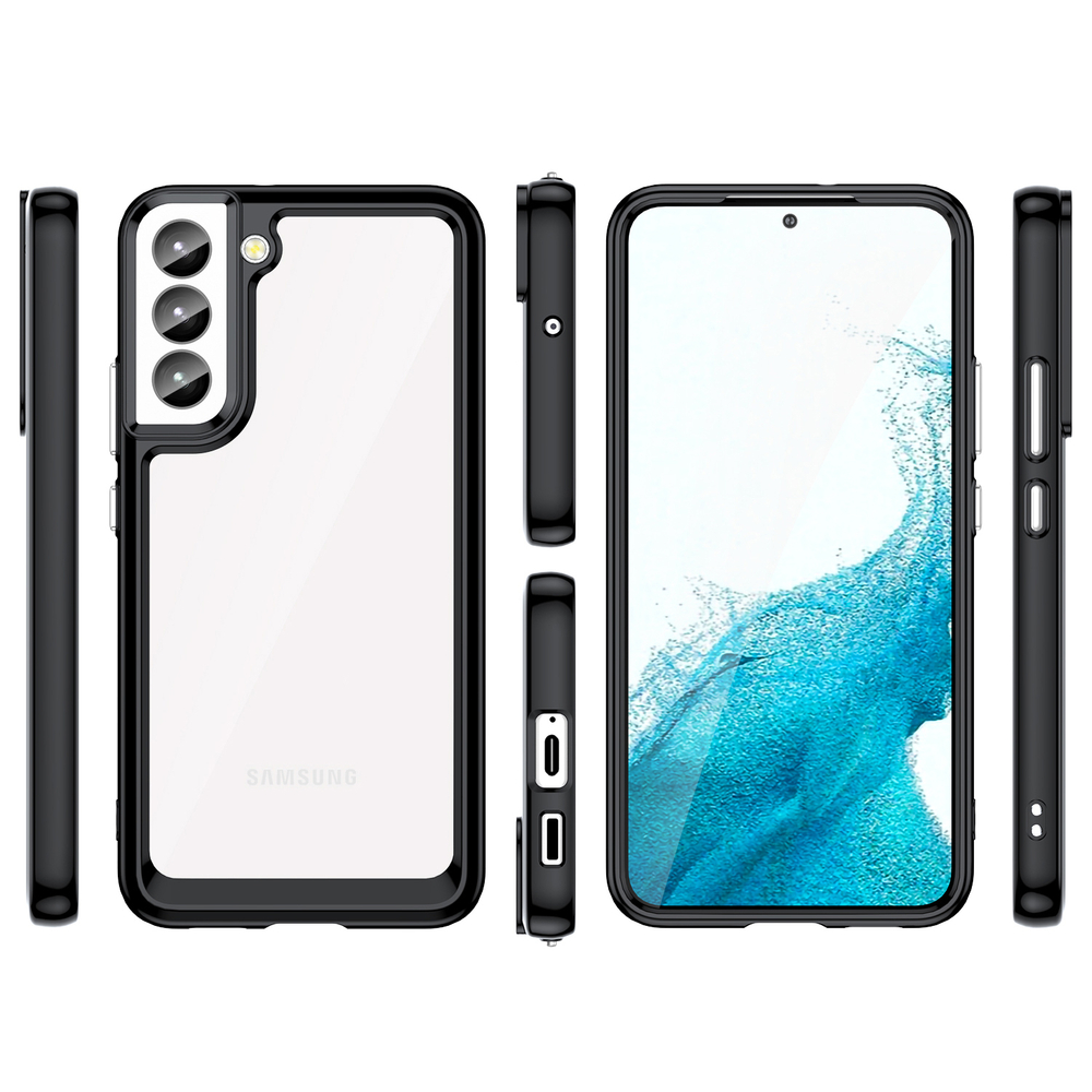 iTok webáruház - Samsung Outer Space Case for Samsung Galaxy S23+ cover with a flexible frame black 2 Outer Space Case for Samsung Galaxy S23+ cover with a flexible frame black