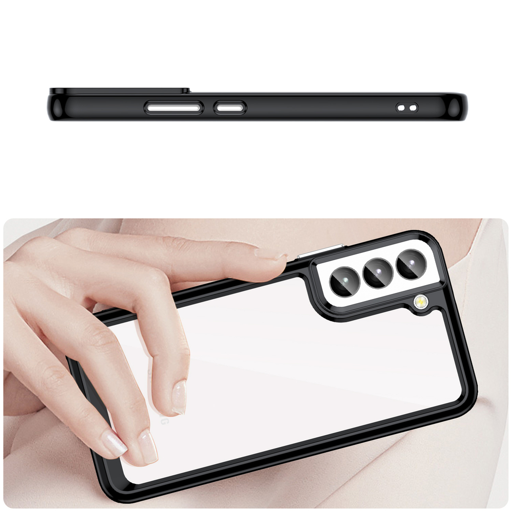 iTok webáruház - Samsung Outer Space Case for Samsung Galaxy S23+ cover with a flexible frame black 8 Outer Space Case for Samsung Galaxy S23+ cover with a flexible frame black