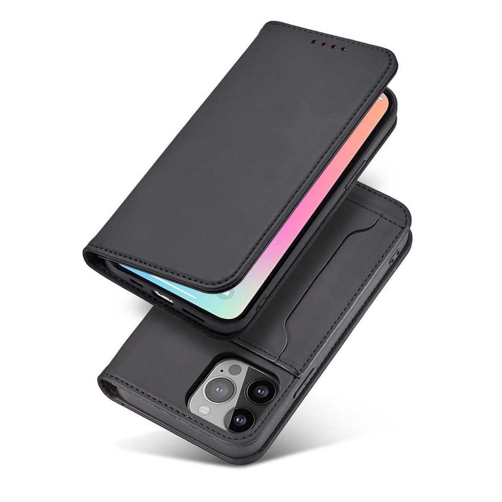 iTok webáruház - Samsung Magnet Card Case for Samsung Galaxy S23+ flip cover wallet stand black 5 Magnet Card Case for Samsung Galaxy S23+ flip cover wallet stand black