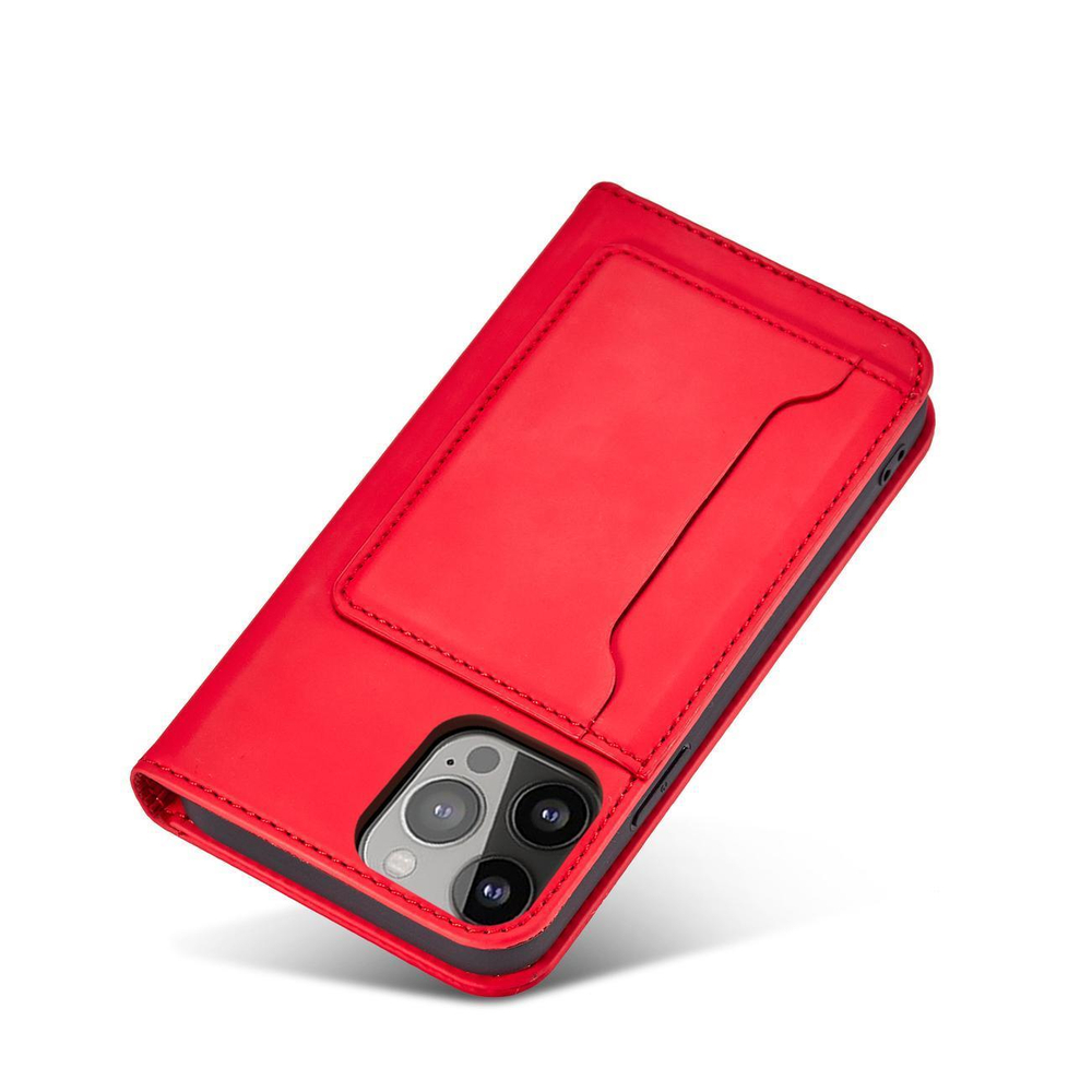iTok webáruház - Samsung Magnet Card Case case for Samsung Galaxy S23+ flip cover wallet stand red 8 Magnet Card Case case for Samsung Galaxy S23+ flip cover wallet stand red