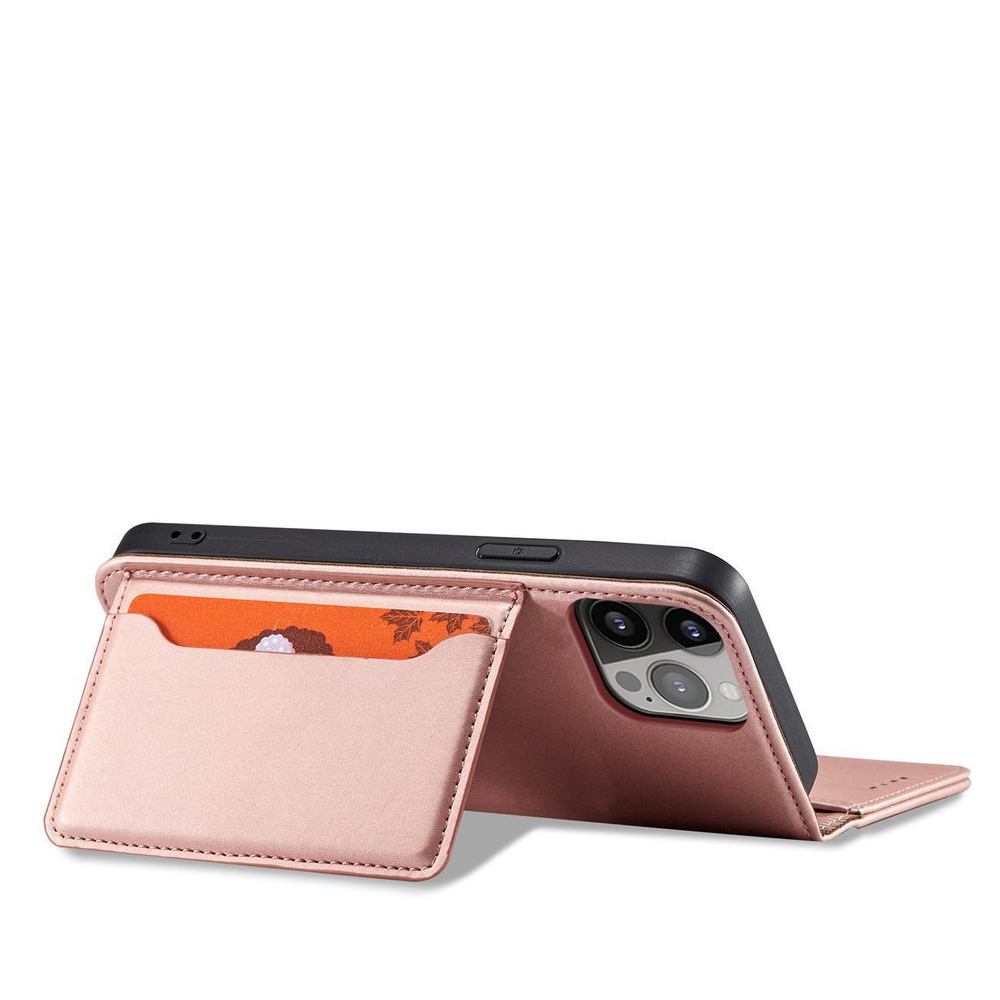 iTok webáruház - Samsung Magnet Card Case for Samsung Galaxy S23+ flip cover wallet stand pink 3 Magnet Card Case for Samsung Galaxy S23+ flip cover wallet stand pink