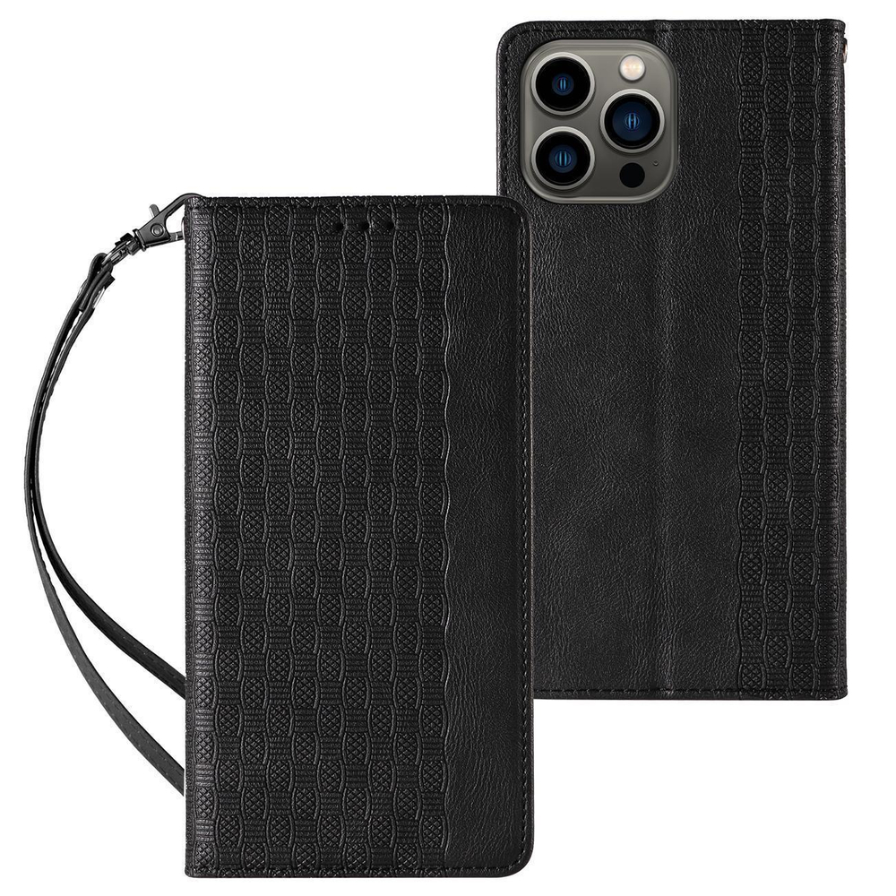 iTok webáruház - Samsung Magnet Strap Case for Samsung Galaxy S23+ Flip Wallet Mini Lanyard Stand Black 1 Magnet Strap Case for Samsung Galaxy S23+ Flip Wallet Mini Lanyard Stand Black