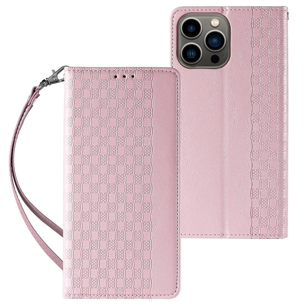 iTok webáruház - Samsung Magnet Strap Case for Samsung Galaxy S23+ Flip Wallet Mini Lanyard Stand Pink 1 Magnet Strap Case for Samsung Galaxy S23+ Flip Wallet Mini Lanyard Stand Pink