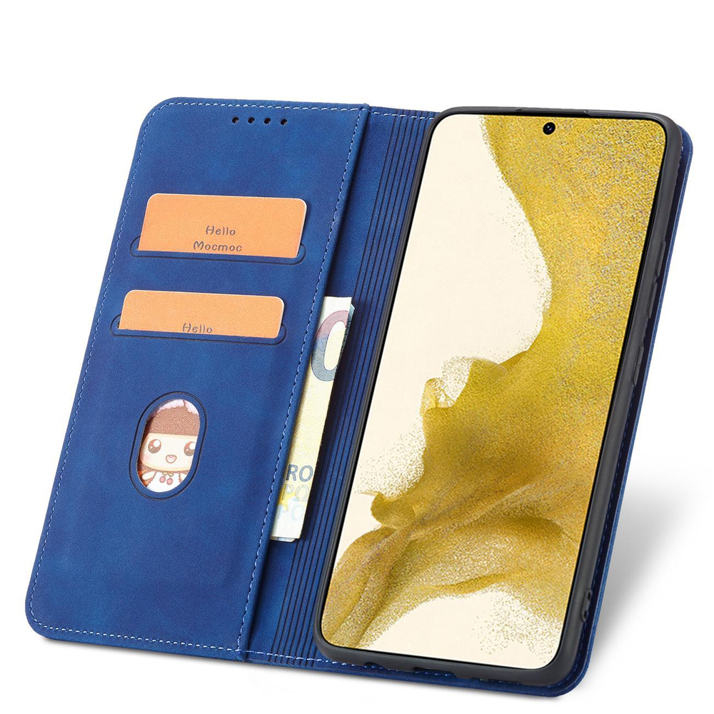 iTok webáruház - Samsung Magnet Fancy Case for Samsung Galaxy S23+ flip cover wallet stand blue 5 Magnet Fancy Case for Samsung Galaxy S23+ flip cover wallet stand blue
