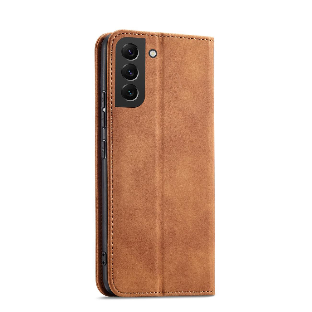 iTok webáruház - Samsung Magnet Fancy Case for Samsung Galaxy S23+ flip cover wallet stand brown 3 Magnet Fancy Case for Samsung Galaxy S23+ flip cover wallet stand brown