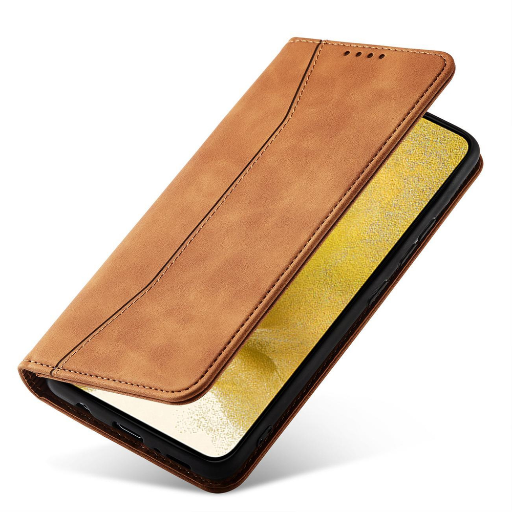 iTok webáruház - Samsung Magnet Fancy Case for Samsung Galaxy S23+ flip cover wallet stand brown 4 Magnet Fancy Case for Samsung Galaxy S23+ flip cover wallet stand brown