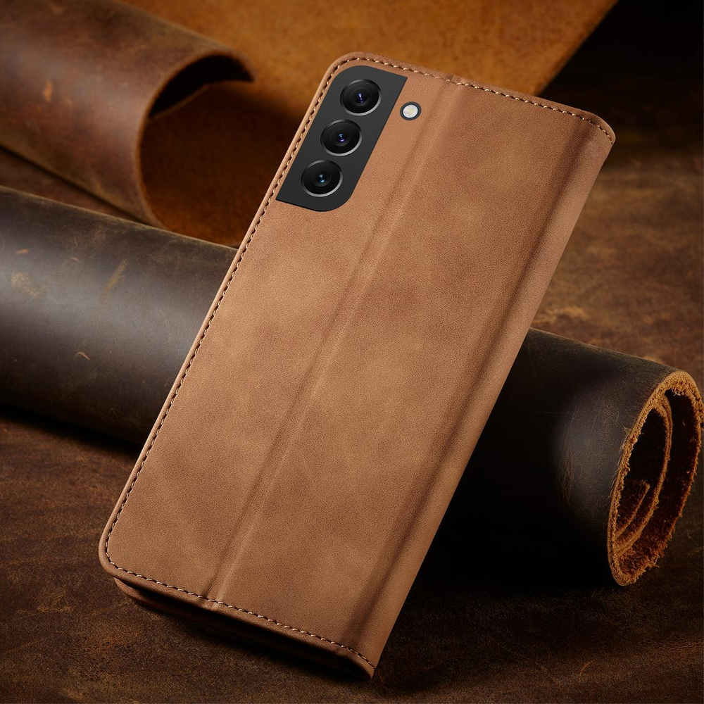 iTok webáruház - Samsung Magnet Fancy Case for Samsung Galaxy S23+ flip cover wallet stand brown 8 Magnet Fancy Case for Samsung Galaxy S23+ flip cover wallet stand brown